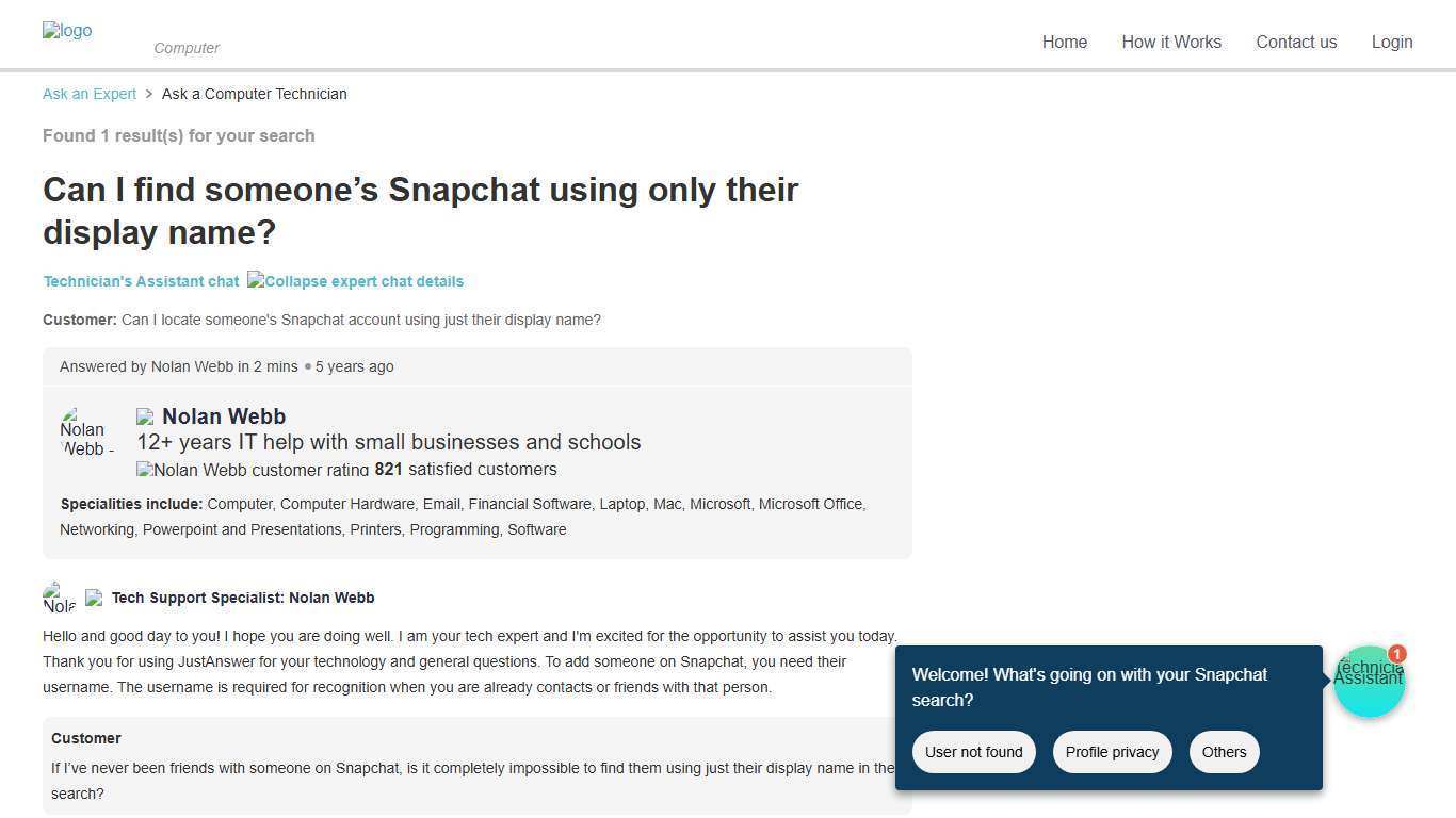 Can I find someone’s Snapchat using only their display name?